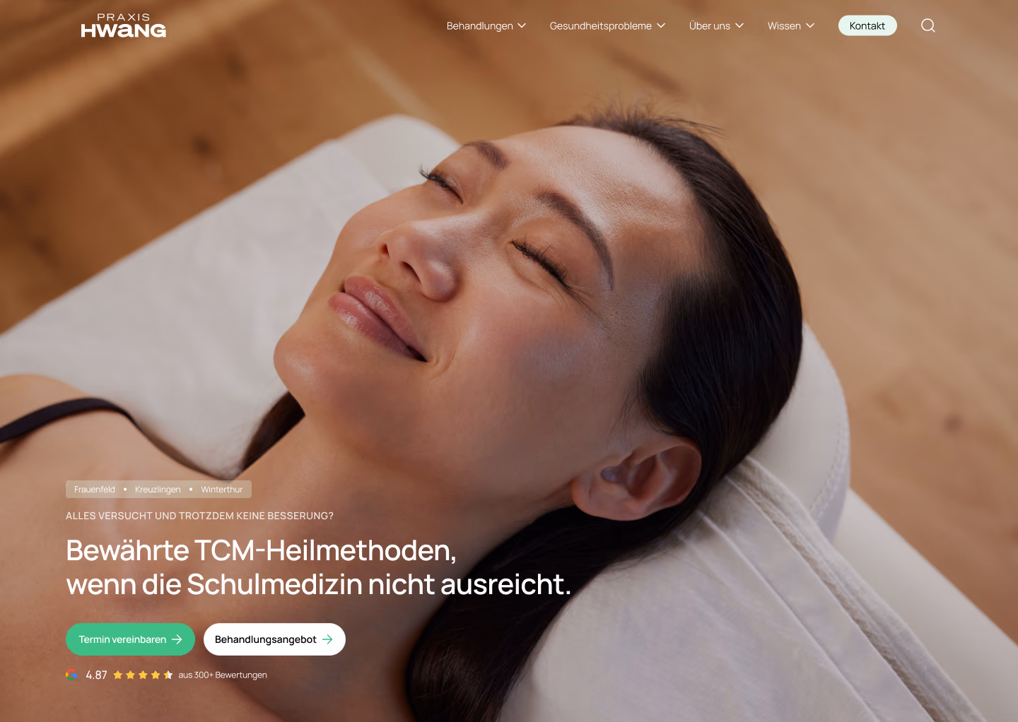Praxis Hwang — Healthcare · Traditional Chinese Medicine, built in Webflow